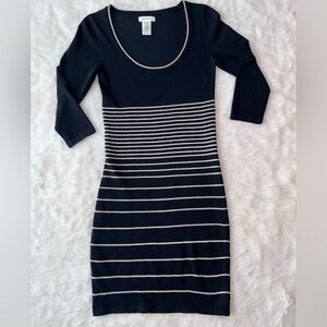 Max Studio Black and Tan Dress